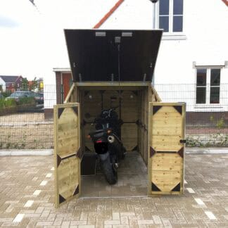 Motorberging 150273181 hoog met draaideuren en deksel