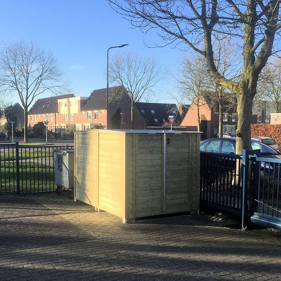 Mooi compacte berging voor de stint