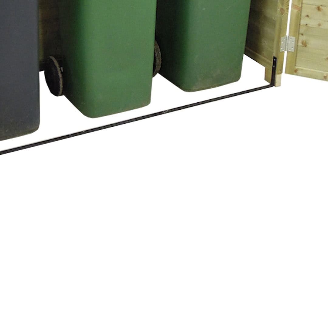 De Trio is te verankeren in de grond door grondstrip