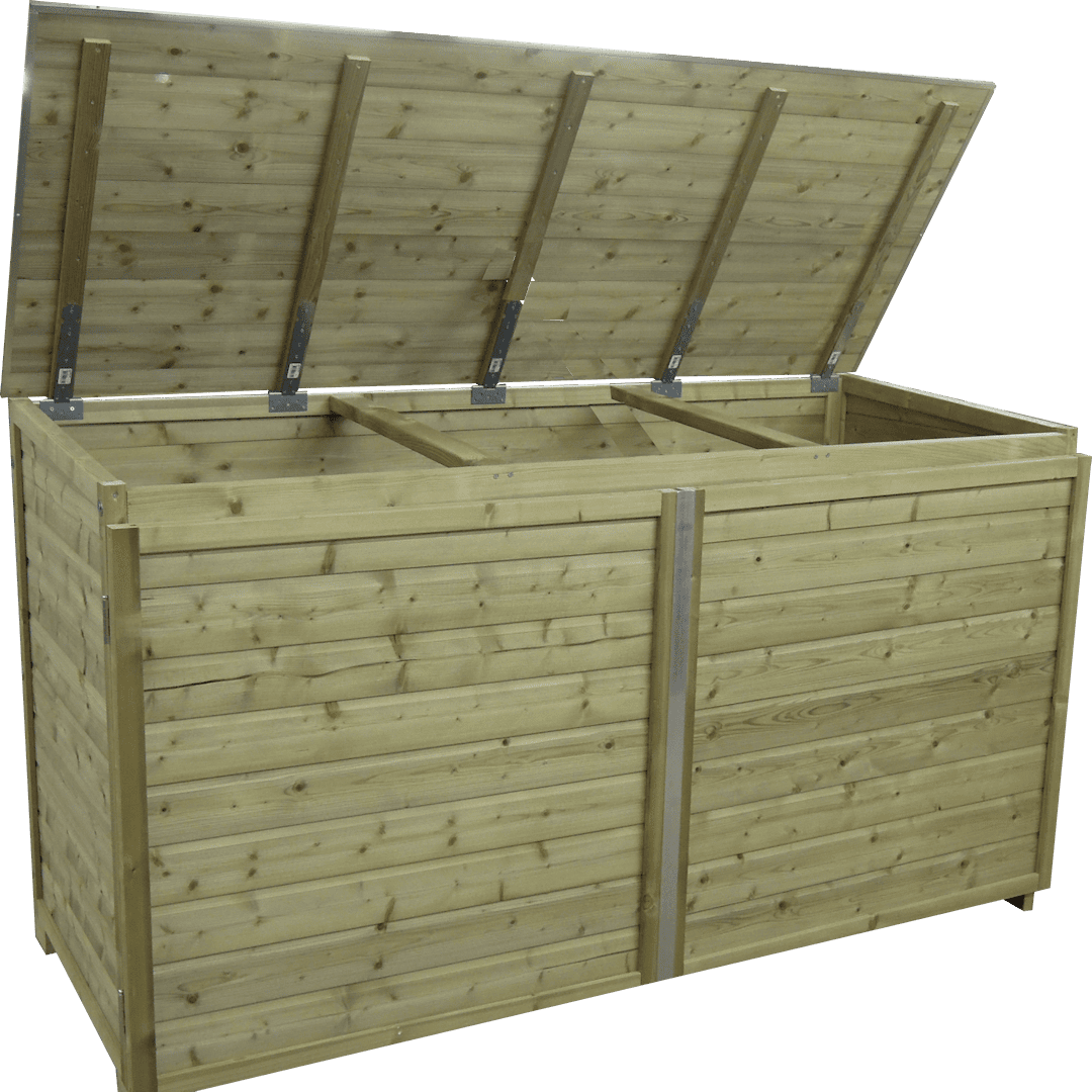 Containerombouw Trio 260 deksel geopend