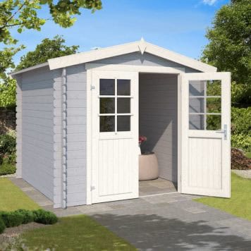 Ingo 230 geschilderd in Platinum Grey/créme wit