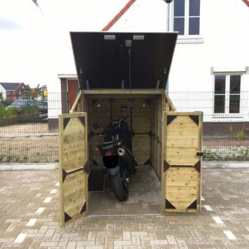 Motorberging 175273181 hoog met draaideuren en deksel