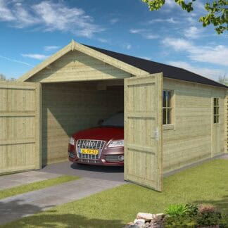 Garage Dillon in groen gedompeld