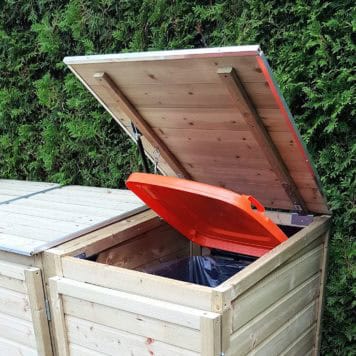 Trio met 3 deksels handige gasveer is optioneel