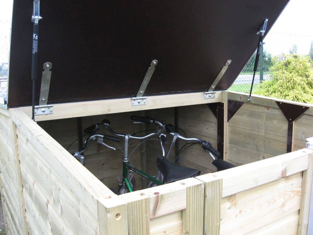 Detail opklapbare deksel