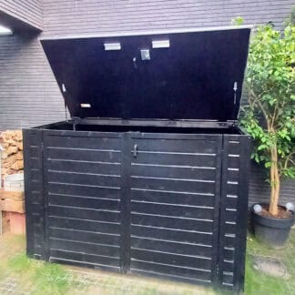 Fietsenberging 203157141 door klant zwart geschilderd