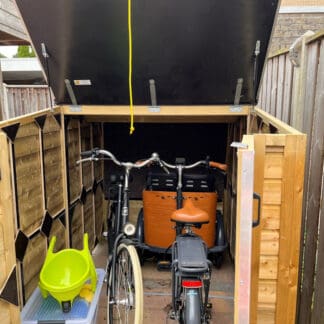 binnenzijde van Bakfietsenberging