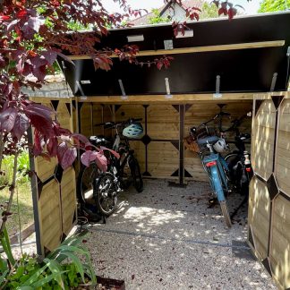 Veel ruimte in deze fietsenberging 250