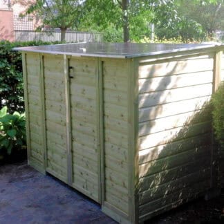 plaats je fietsenberging achter de heg