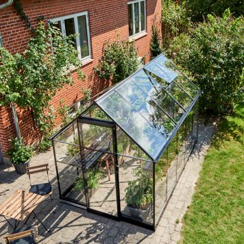 Tuinkas Qube zwart 198x321