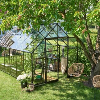 Tuinkas Qube met dubbele schuifdeur