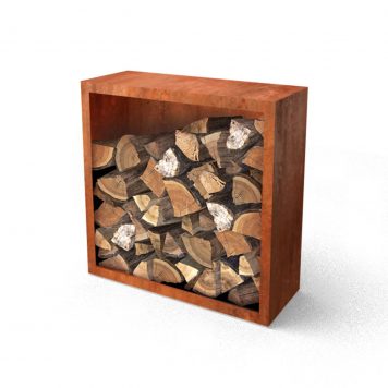 Cortenstaal houtopslag 100100