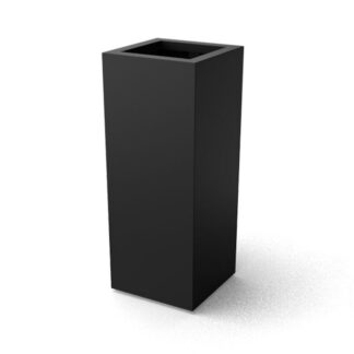 Plantenbak rechthoekig zwart 100 hoog vanaf