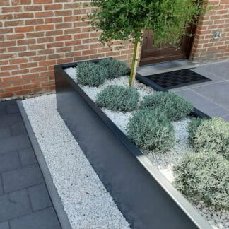 Plantenbak rechthoekig zwart 60 hoog vanaf