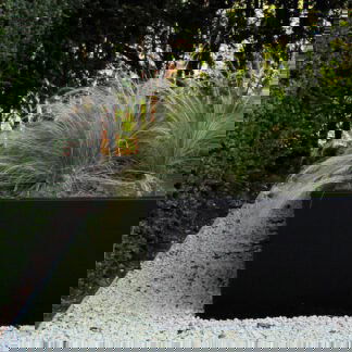 Plantenbak zwart 80 cm hoog