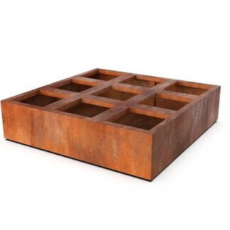 Kruidenbak Cortenstaal 120 x 120 x 30 cm