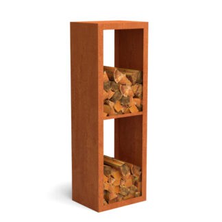 Cortenstaal houtopslag 50150 2 vaks