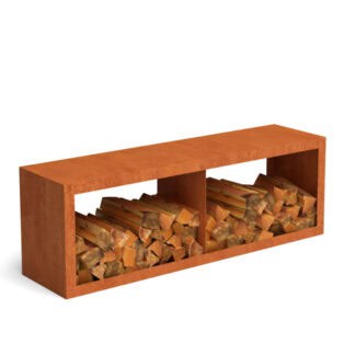 Cortenstaal houtopslag 15050 2 vaks