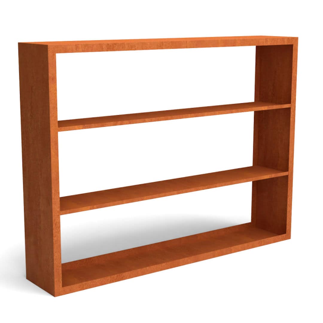 Cortenstaal houtopslag 200150 3 vaks - Afbeelding 4