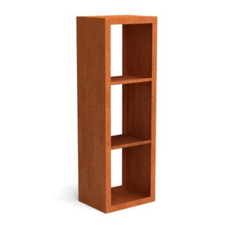 Cortenstaal houtopslag 50150 3 vaks