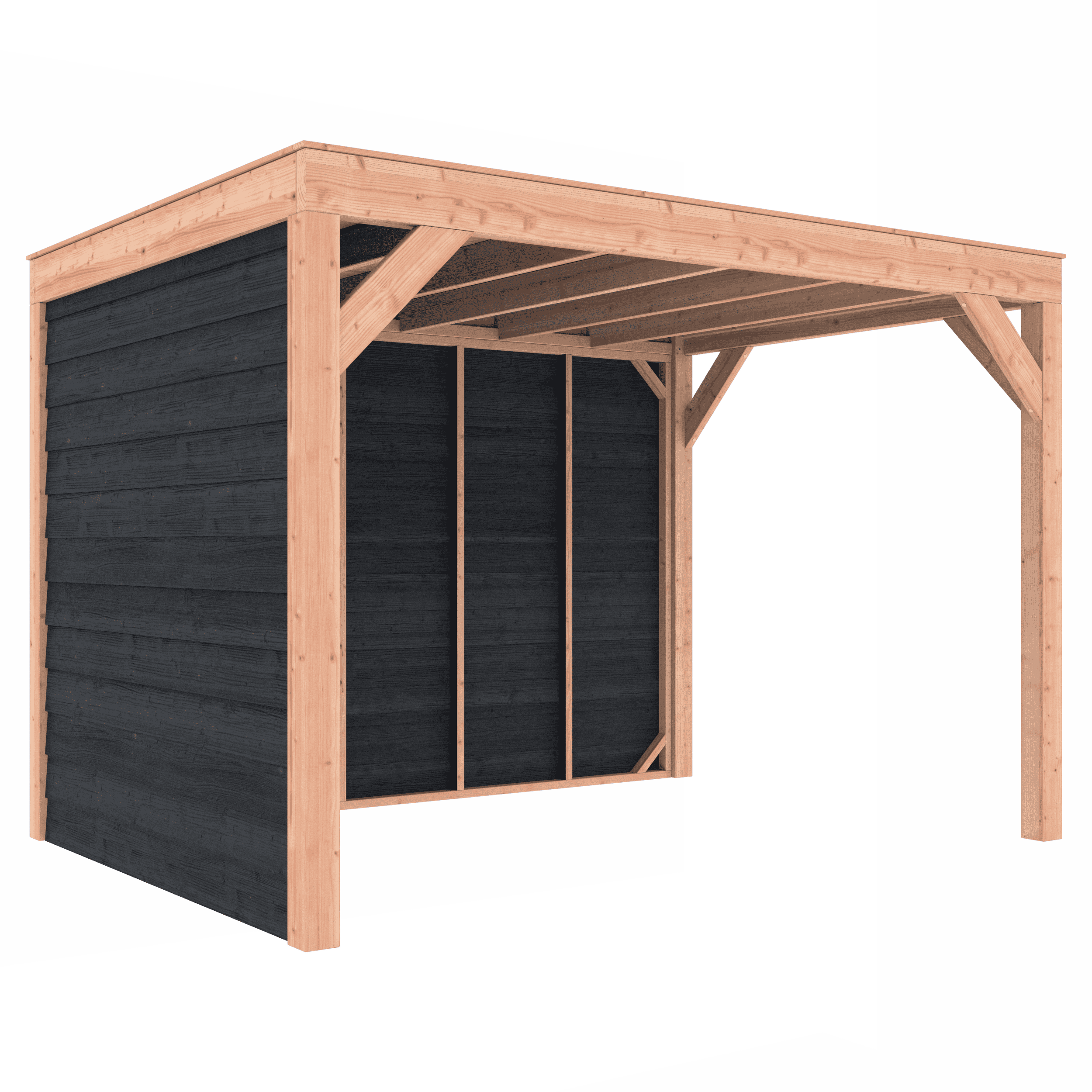 Douglas overkapping 350x250 met wanden - Afbeelding 7