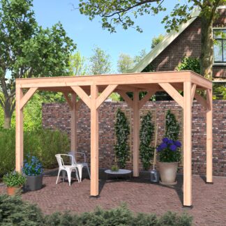 Overkapping 400x250 in Douglas hout