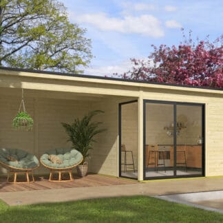 Tuihuis Olivia met overkapping in onbehandeld