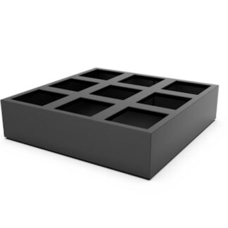 kruidenbak 9 vaks zwart