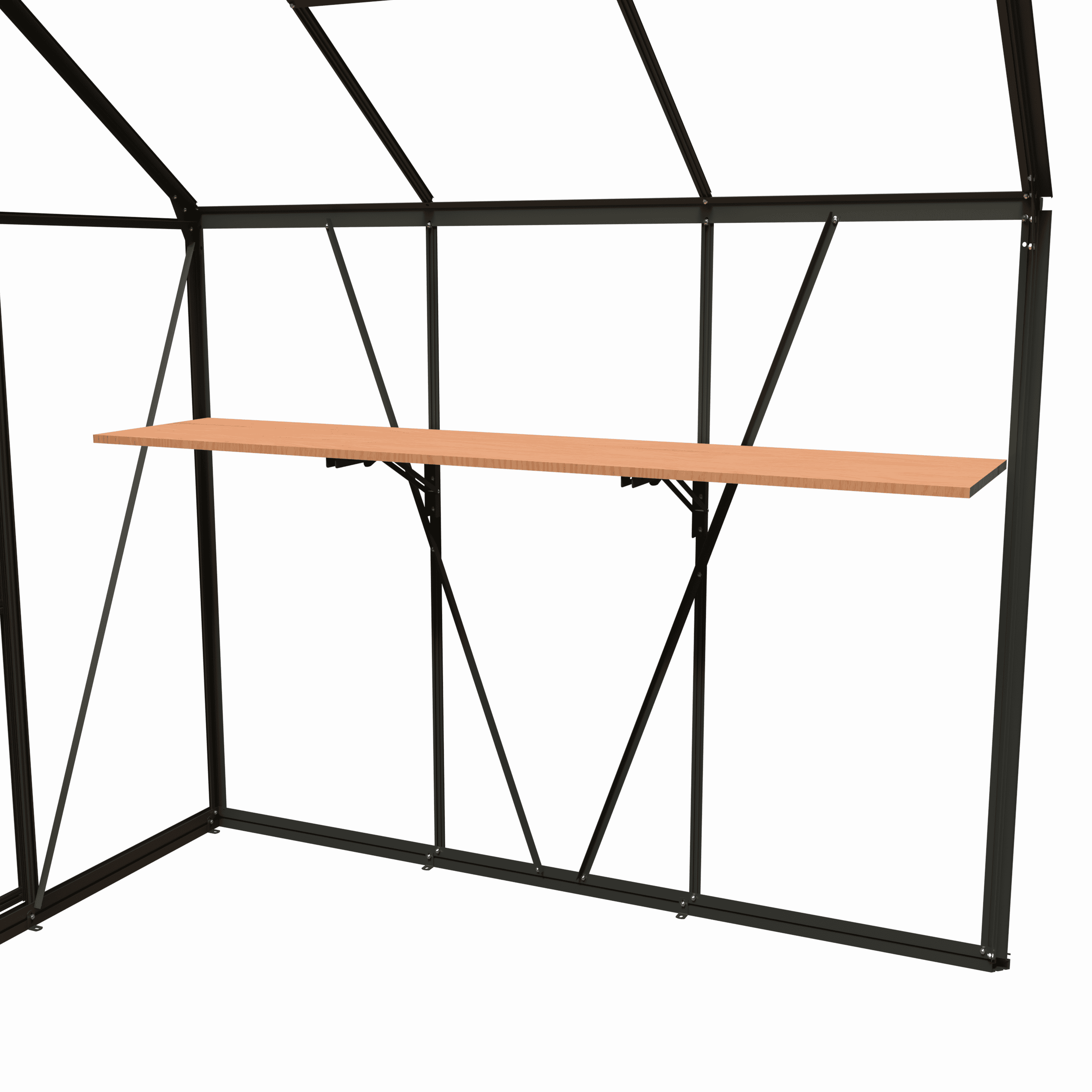 Plankensteun Groengrijs opklapbaar (L) - Afbeelding 6