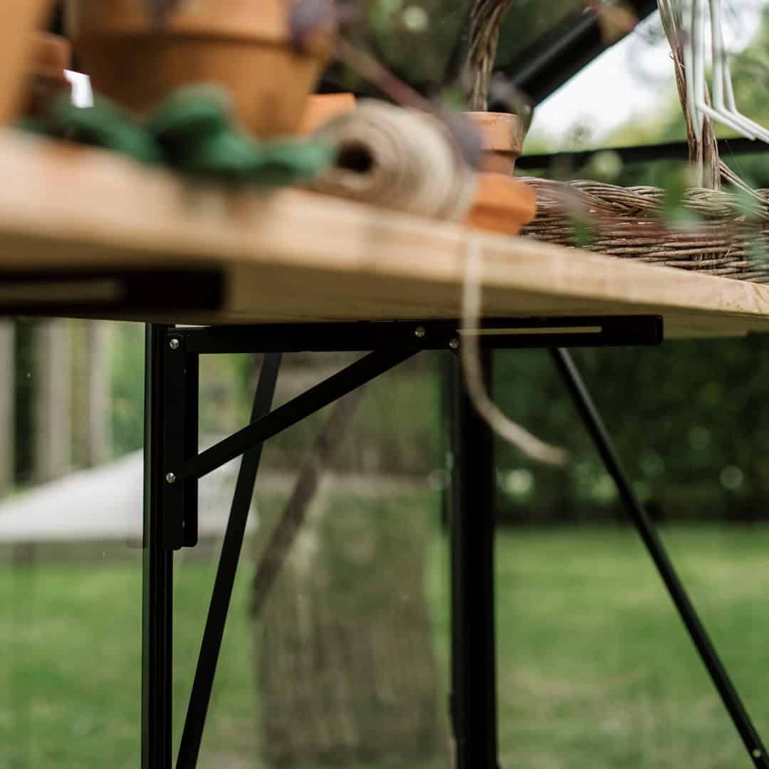 Opklapbare plankensteun