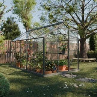 Tuinkas Mary 3 - 212 x 360 cm - Groengrijs