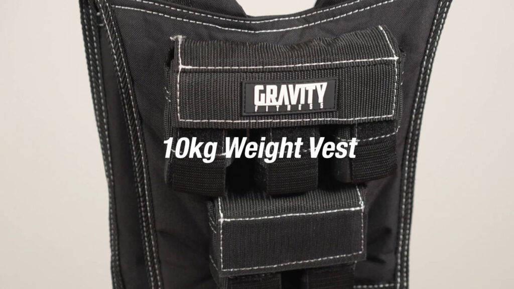 Close up of the 10kg Gravity Fitness Weighted Vest.