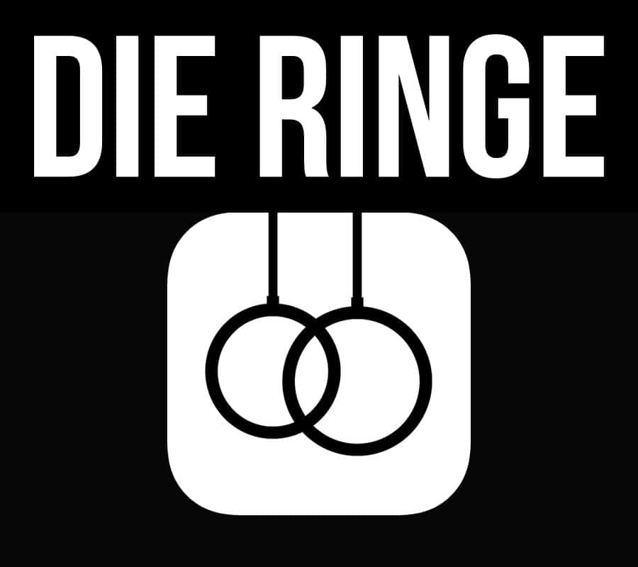 Die Ringe App banner black and white.