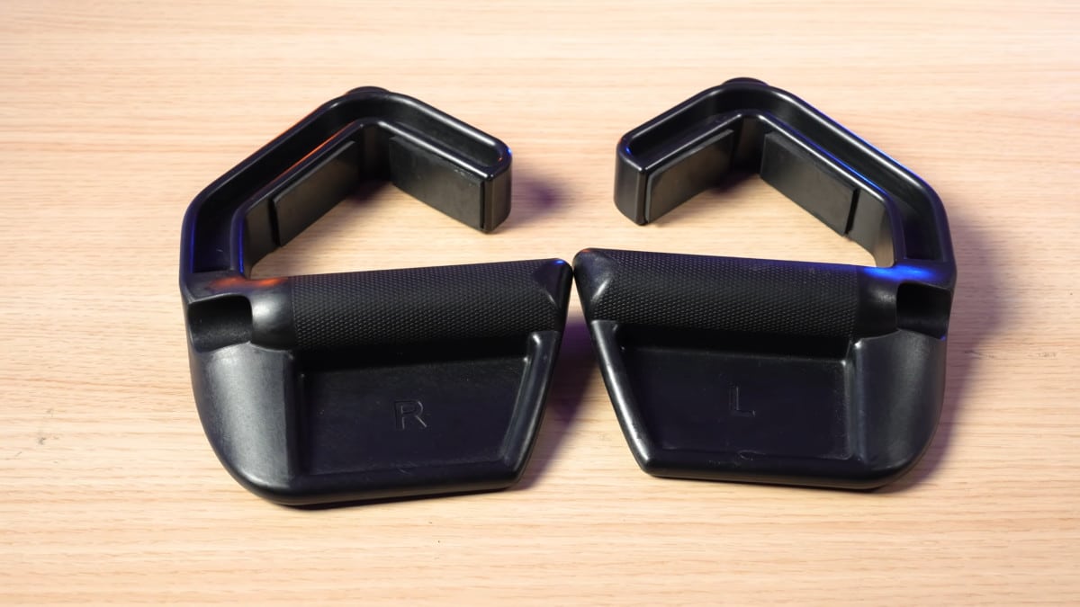A pair of Kensui swissies v2 max lying flat on a wooden table.