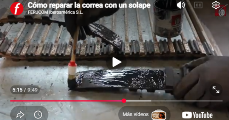 Solape de correa de tracción para reparación de cinta de criba Ferucom