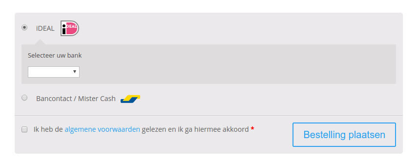 Schaltfläche für die Allgemeinen Geschäftsbedingungen von WooCommerce beim Checkout
