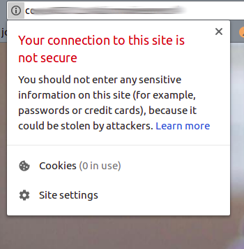 Ich möchte nicht, dass meine Website als unsicher angesehen wird.