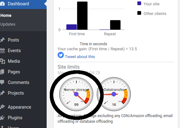 Der Speicherplatz ist voll. Woher weiß ich, wo der meiste Speicherplatz belegt ist?