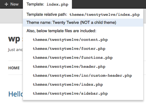 show-current-template