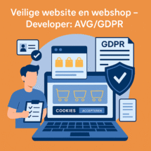 Veilige website en webshop – Developer: AVG/GDPR