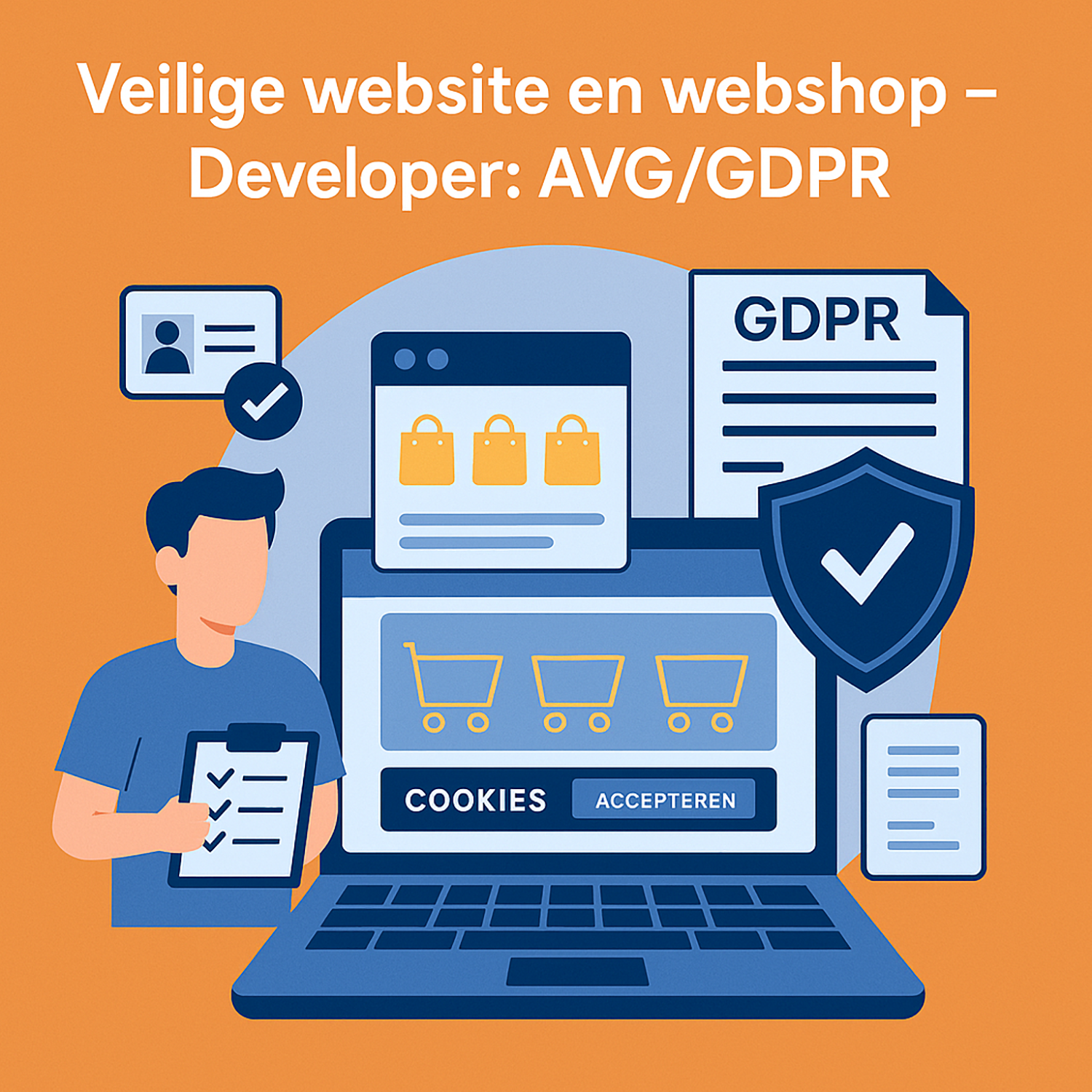 AVG compliant webshop met cookiebanner