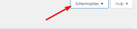 Select Screen Options to access the menu settings