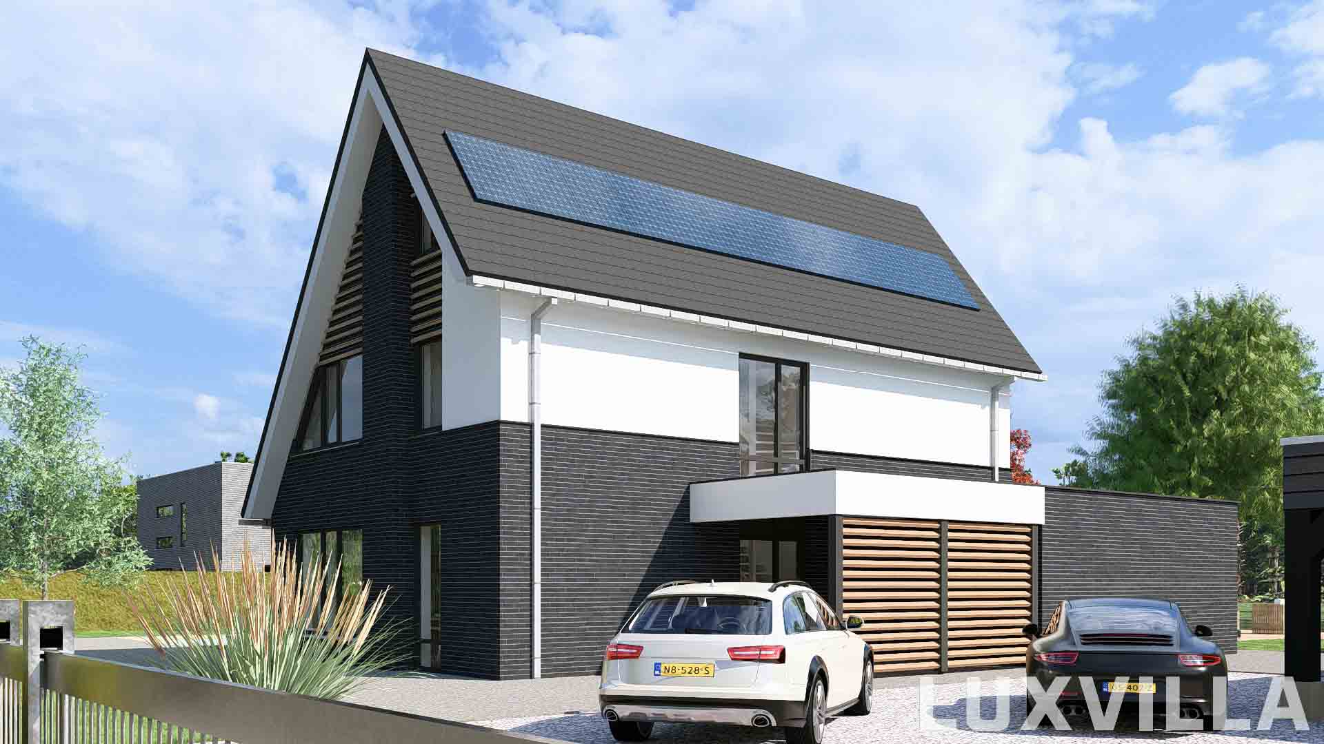 Moderne Villa met carport 
