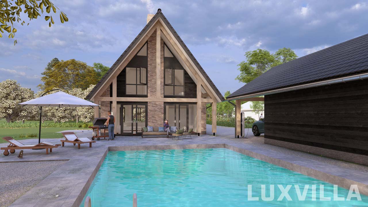 BOUWKAVEL BERGENTHEIM MOLLINCKSVAART fraai wonen op een bouwkavel BOUWKAVEL BERGENTHEIM MOLLINCKSVAART met een schuurwoning van LUXVILLA