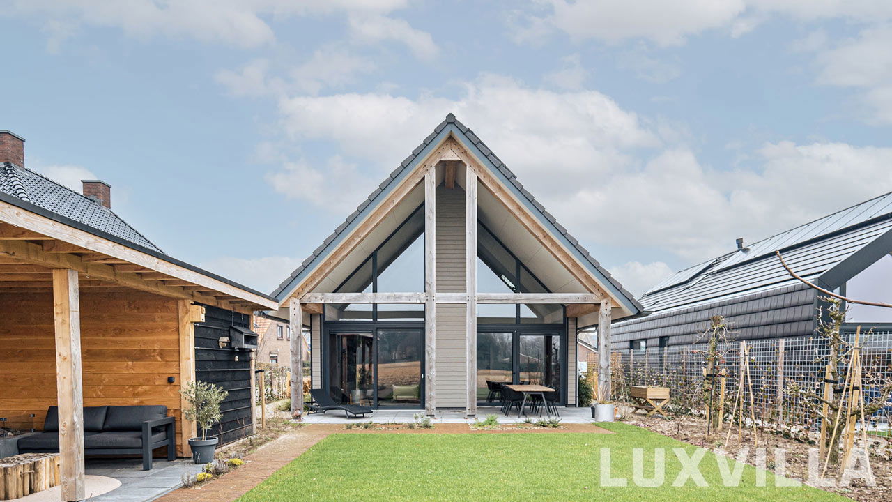 Houten Prefab Levensloopbestendige Schuurwoning Bramel Gebint houten Spant