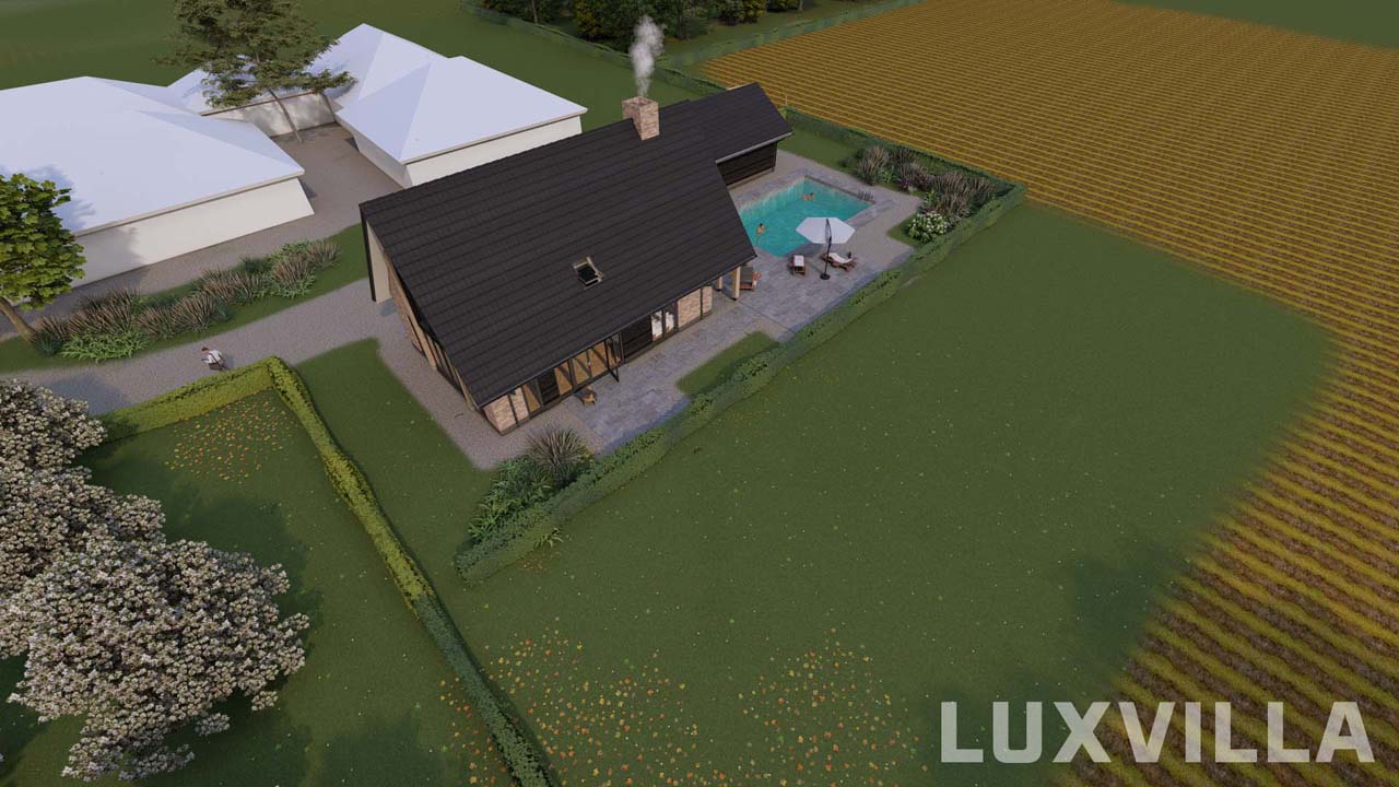 schuurwoning flierensestraat 3a gendt luchtfoto