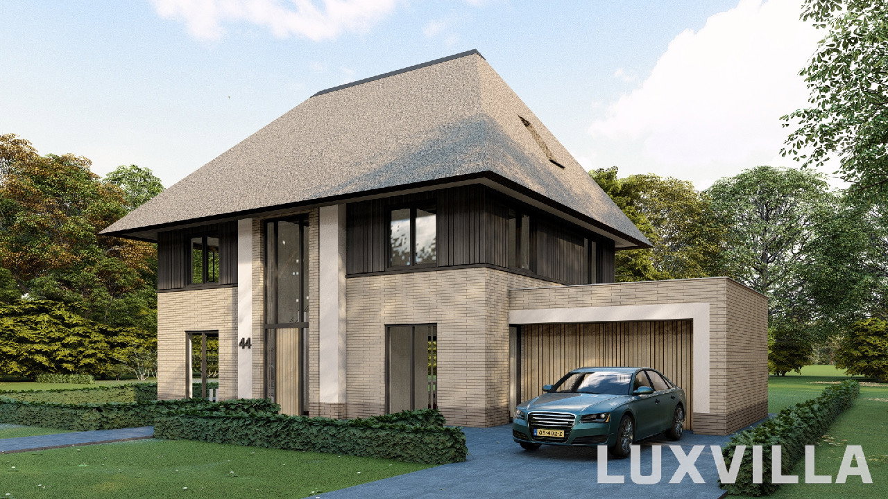 Moderne villa Lemmer met garage en rieten kap