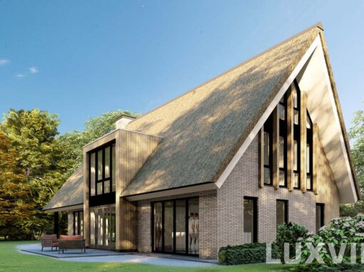 Schuurwoning met Rieten Kap in Hof Fan Lemmer