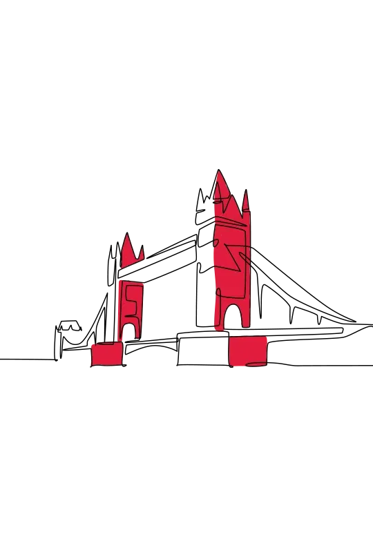 An illustration of Tower Bridge in London