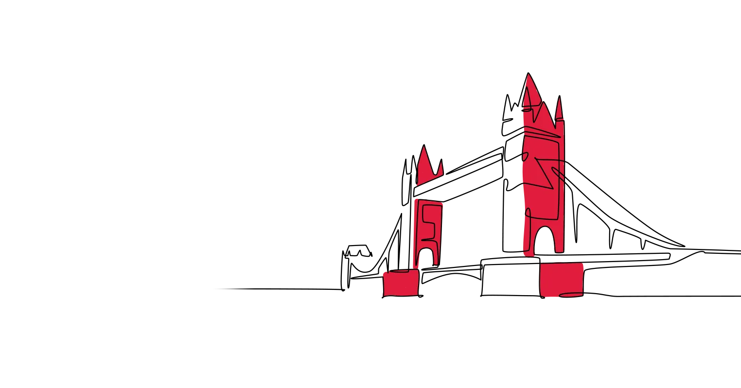 An illustration of Tower Bridge in London